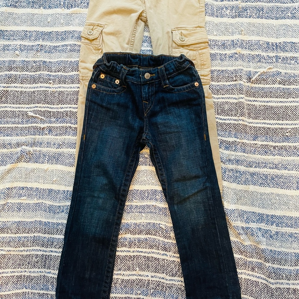 True religion boys jeans 5 and & 8 slim Wrangler